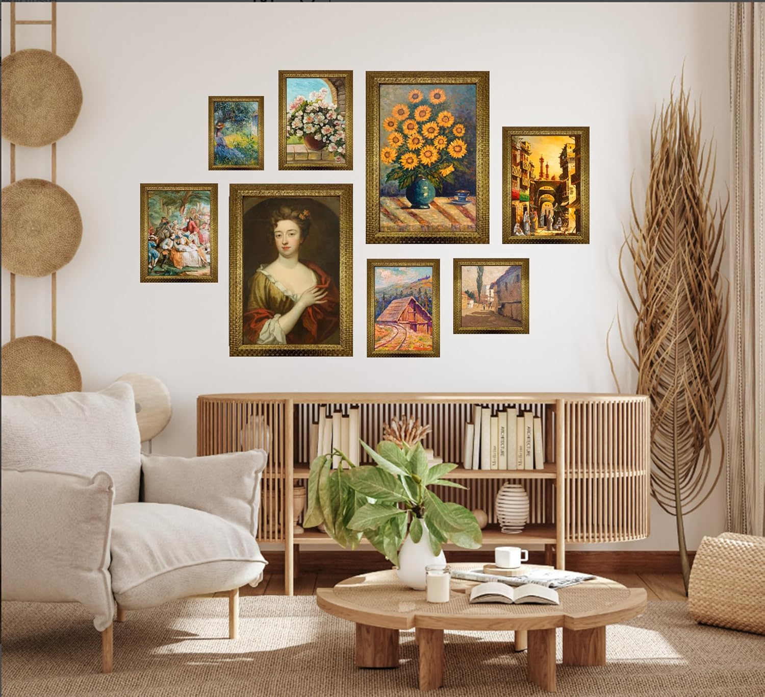 Ornate Gold Finish Photo Frame Set - Multi-Size
