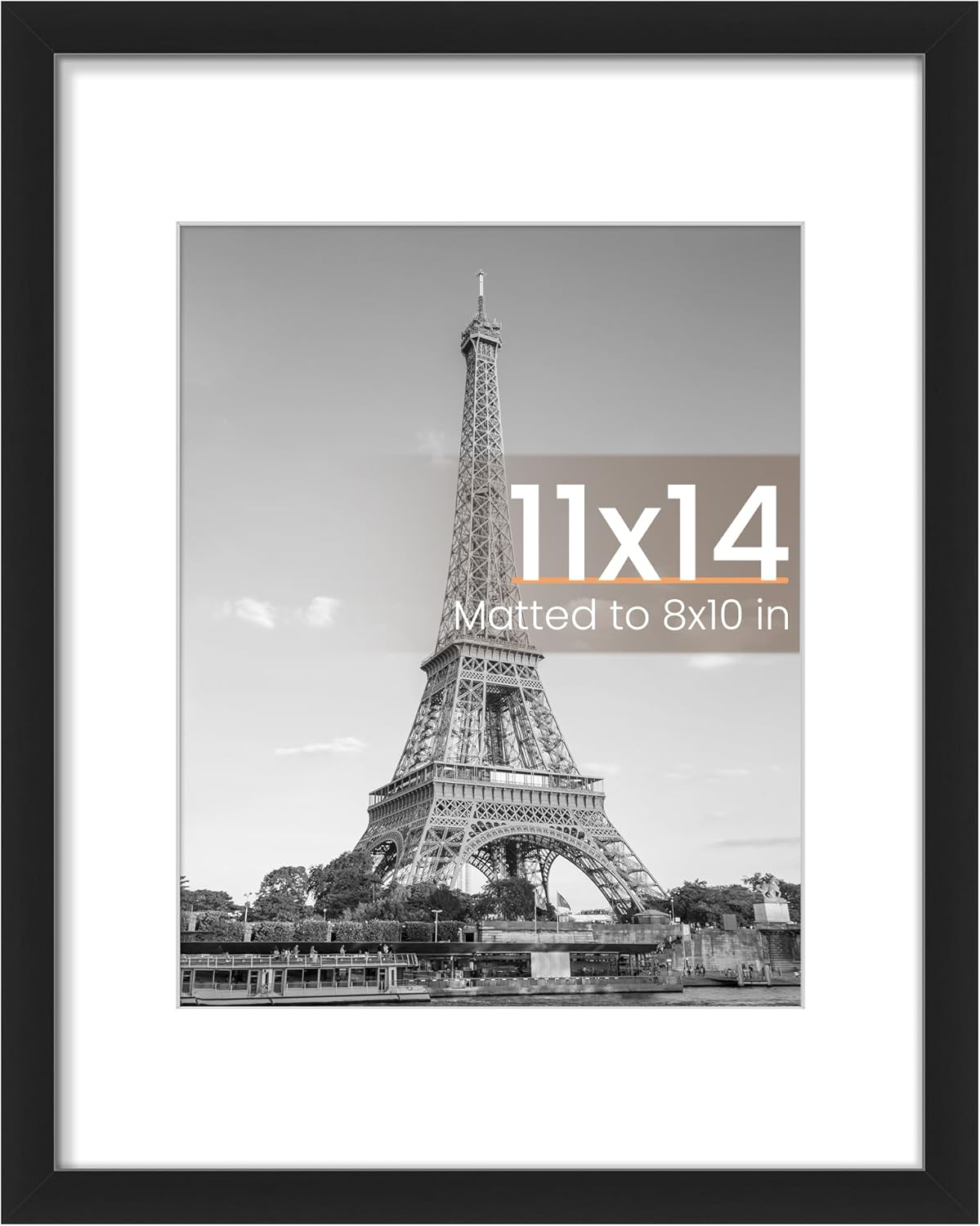 Photo Black Wood Finish Frame - Multi-Size