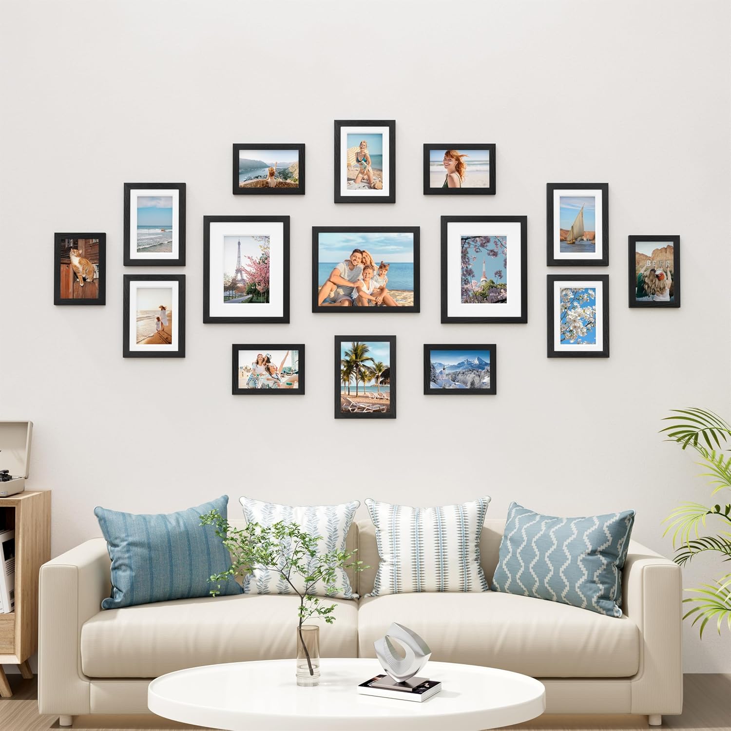 Black Wood Finish Multi-size Frames