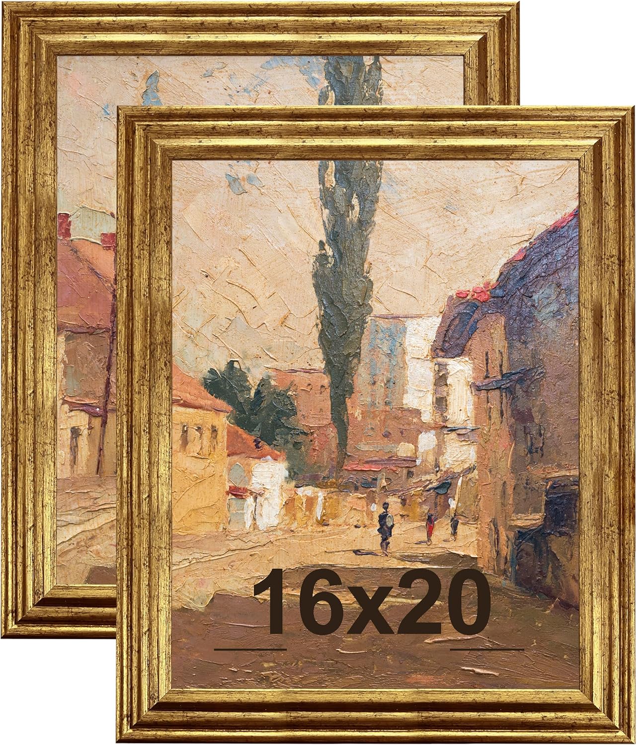Gold Ornate Textured Frames - Multi-Size