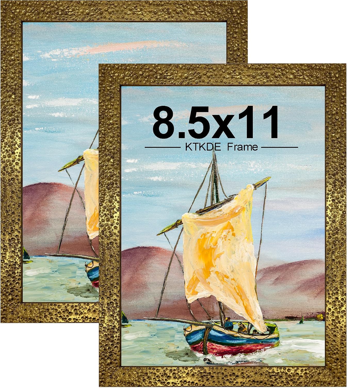 Gold Ornate Textured Frames - Multi-Size