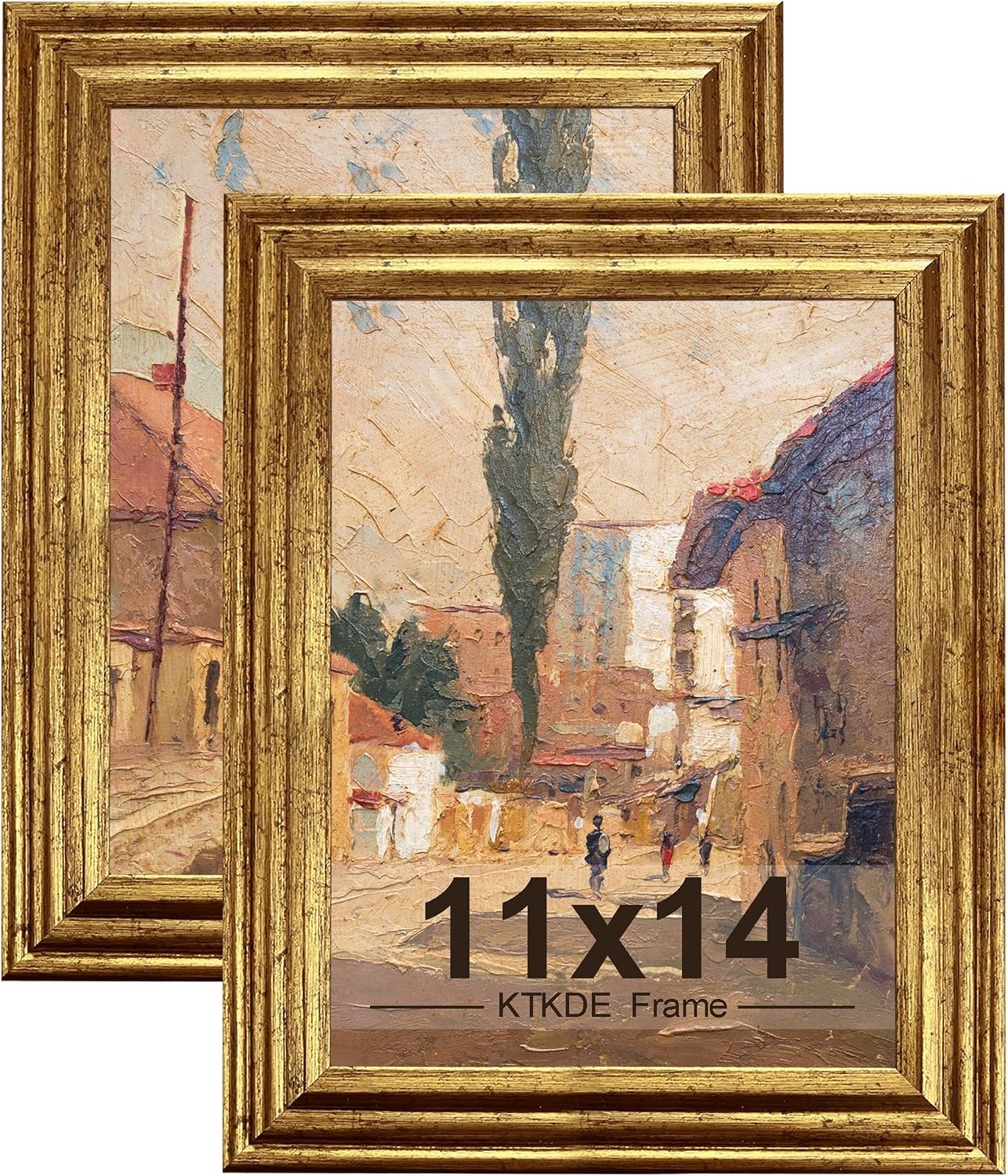 Gold Ornate Textured Frames - Multi-Size