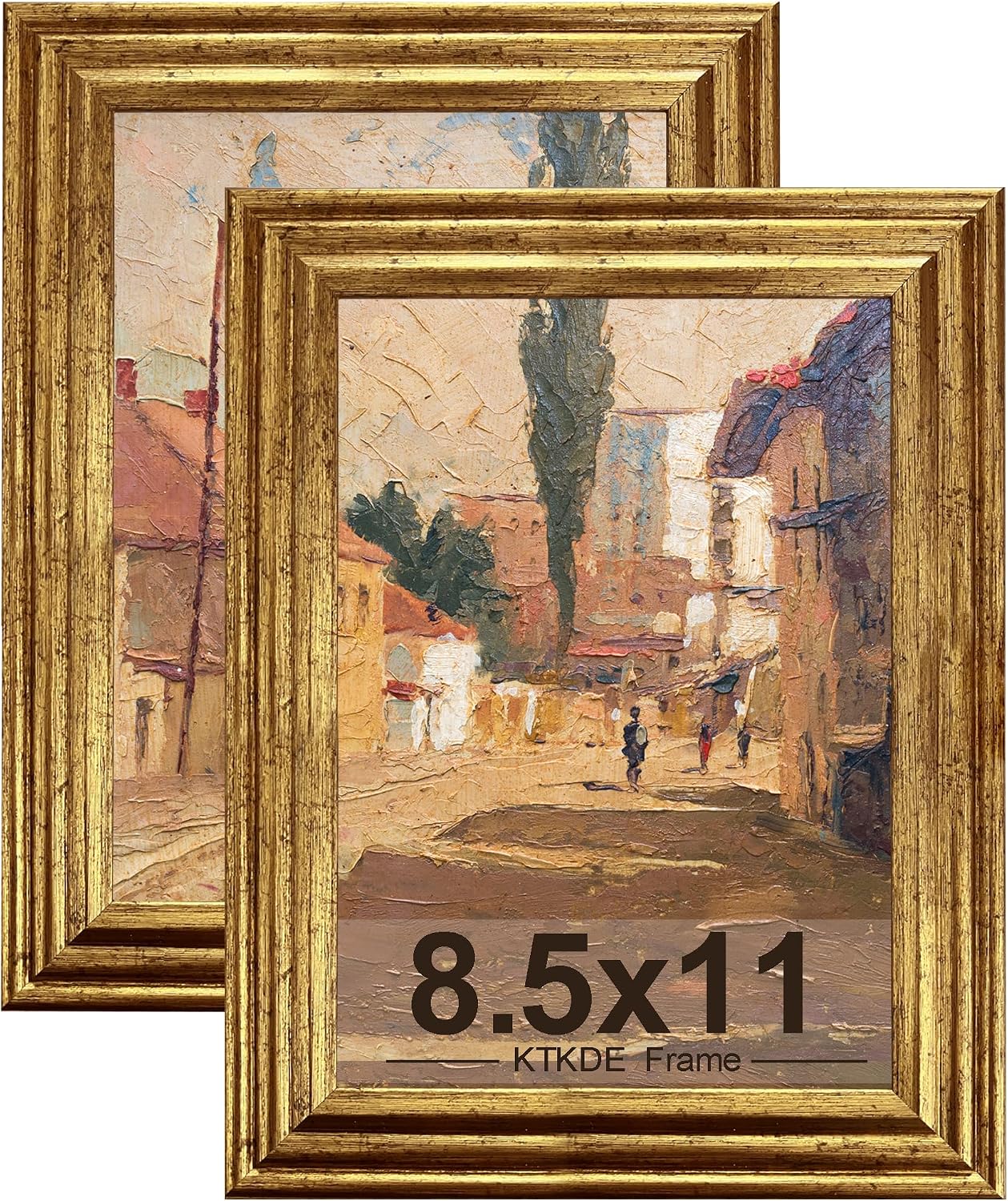 Gold Ornate Textured Frames - Multi-Size