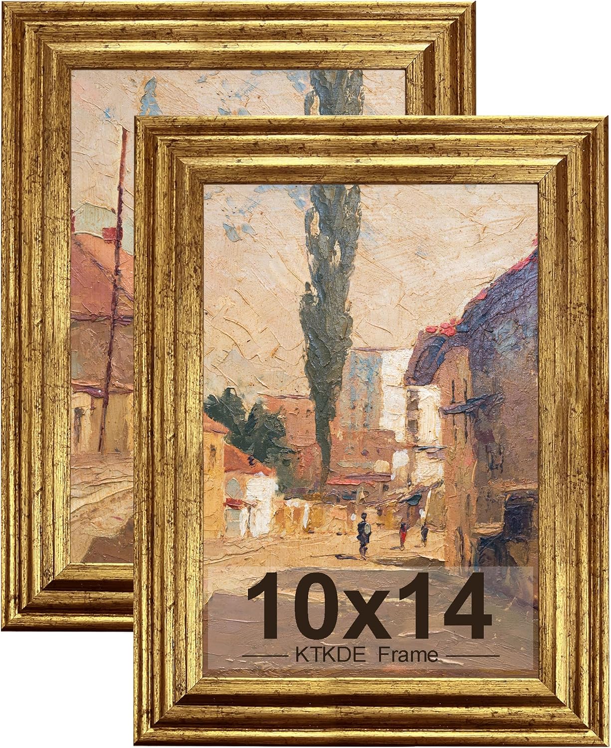 Gold Ornate Textured Frames - Multi-Size