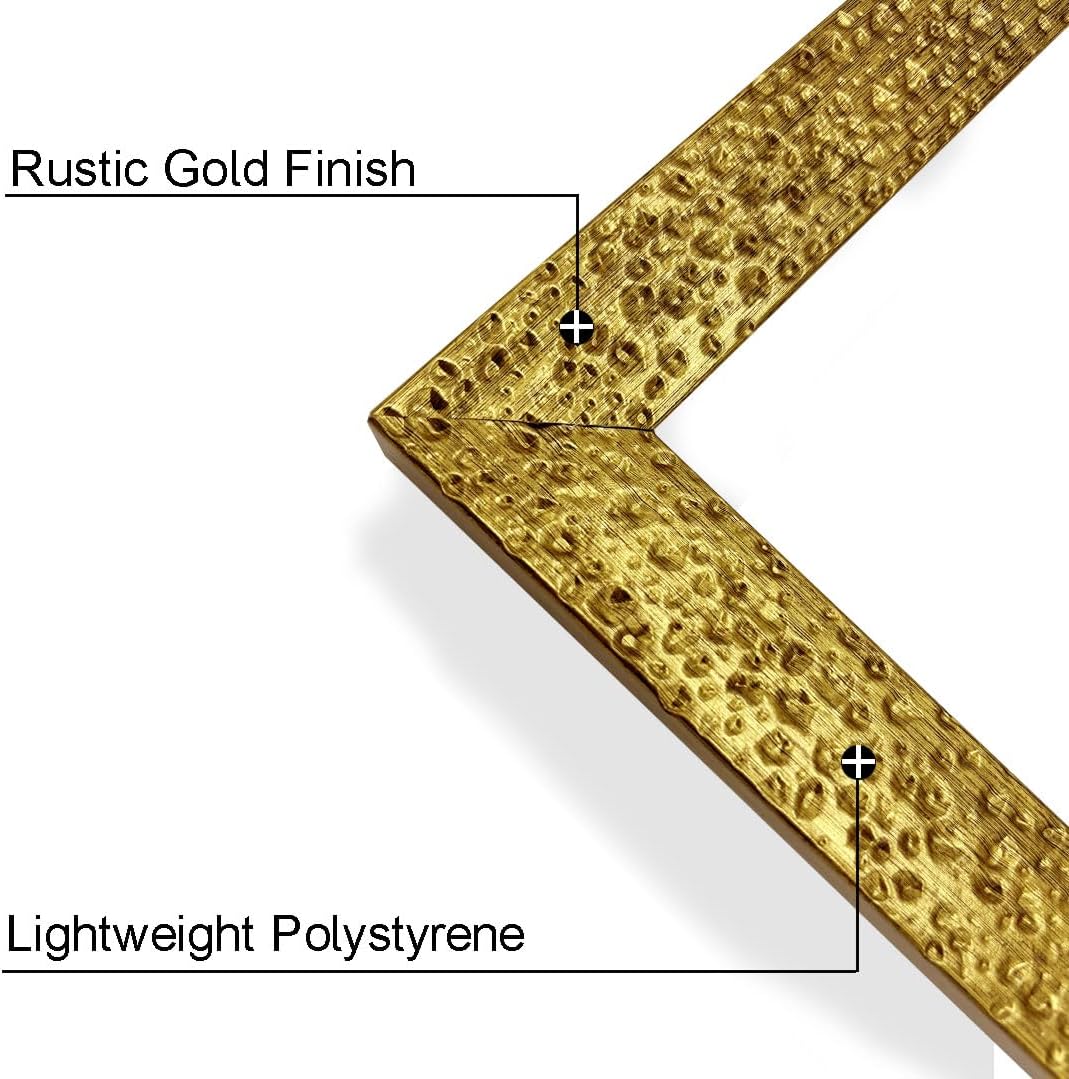 Gold Ornate Textured Frames - Multi-Size