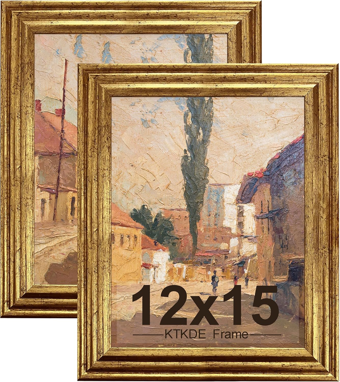 Gold Ornate Textured Frames - Multi-Size
