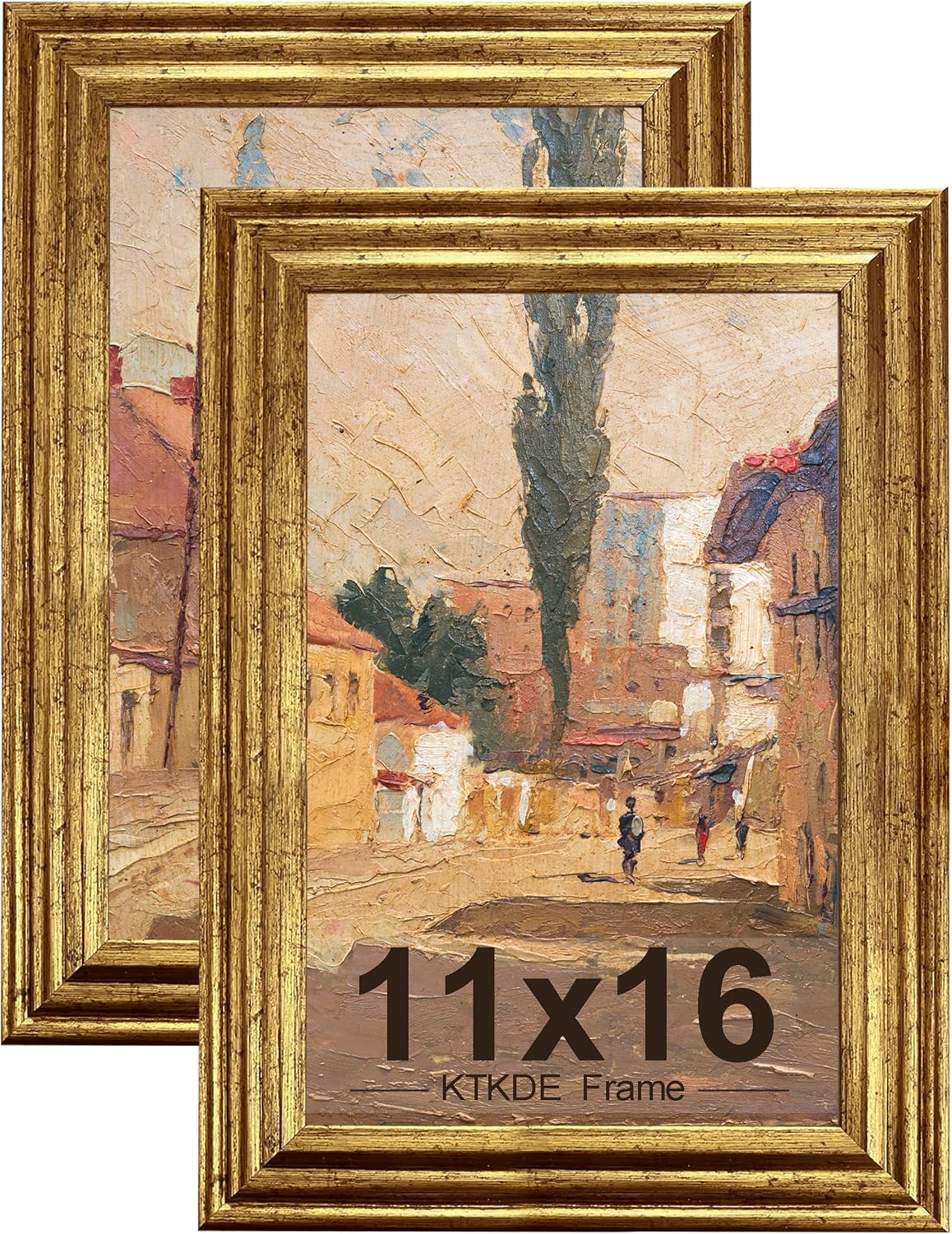 Gold Ornate Textured Frames - Multi-Size