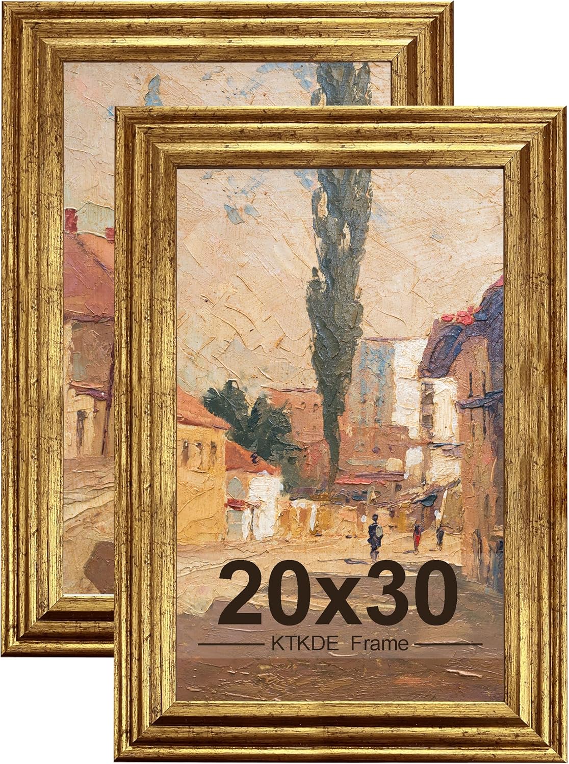 Gold Ornate Textured Frames - Multi-Size