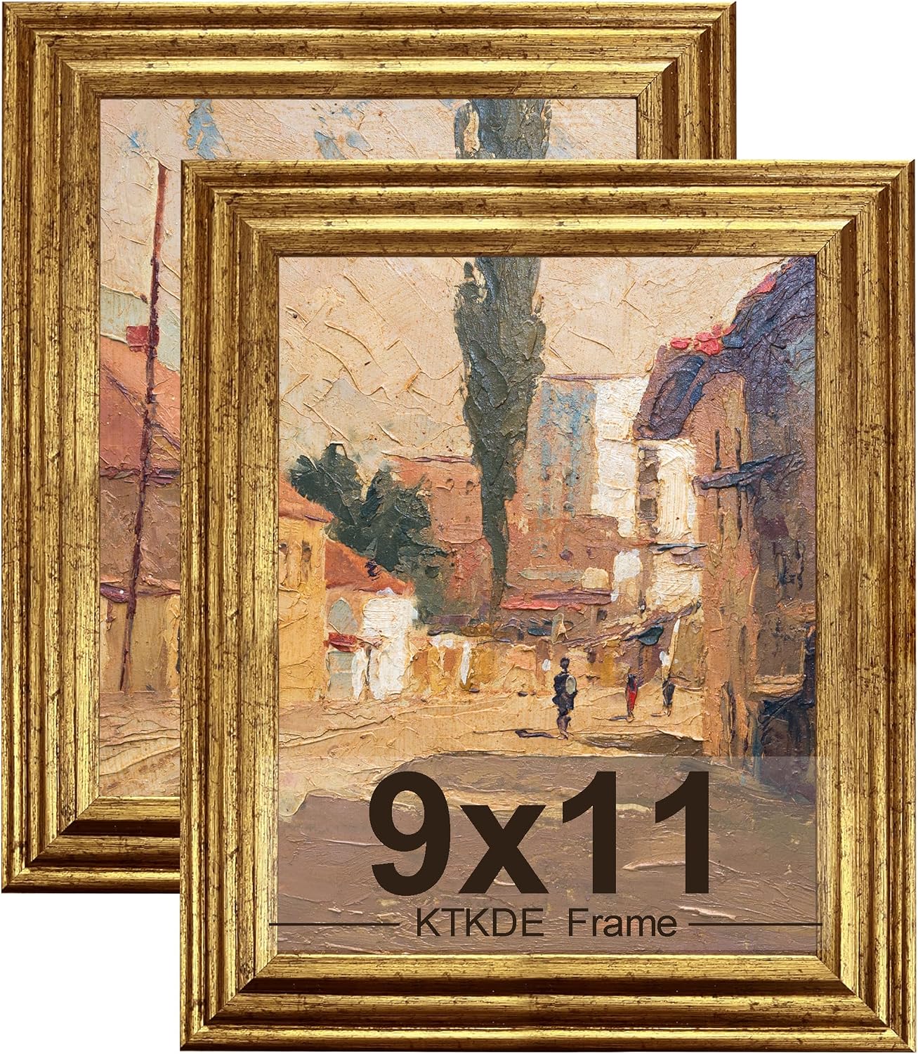 Gold Ornate Textured Frames - Multi-Size