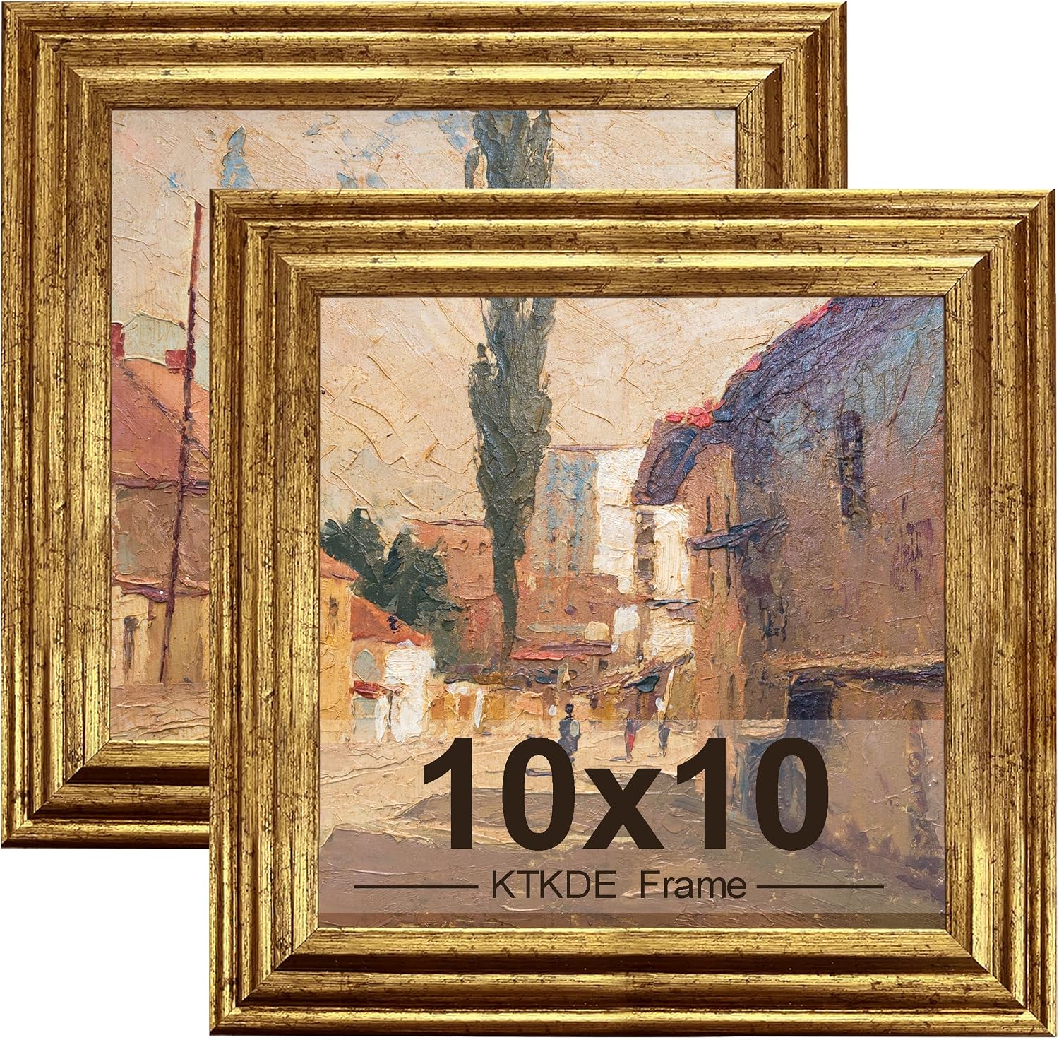 Gold Ornate Textured Frames - Multi-Size