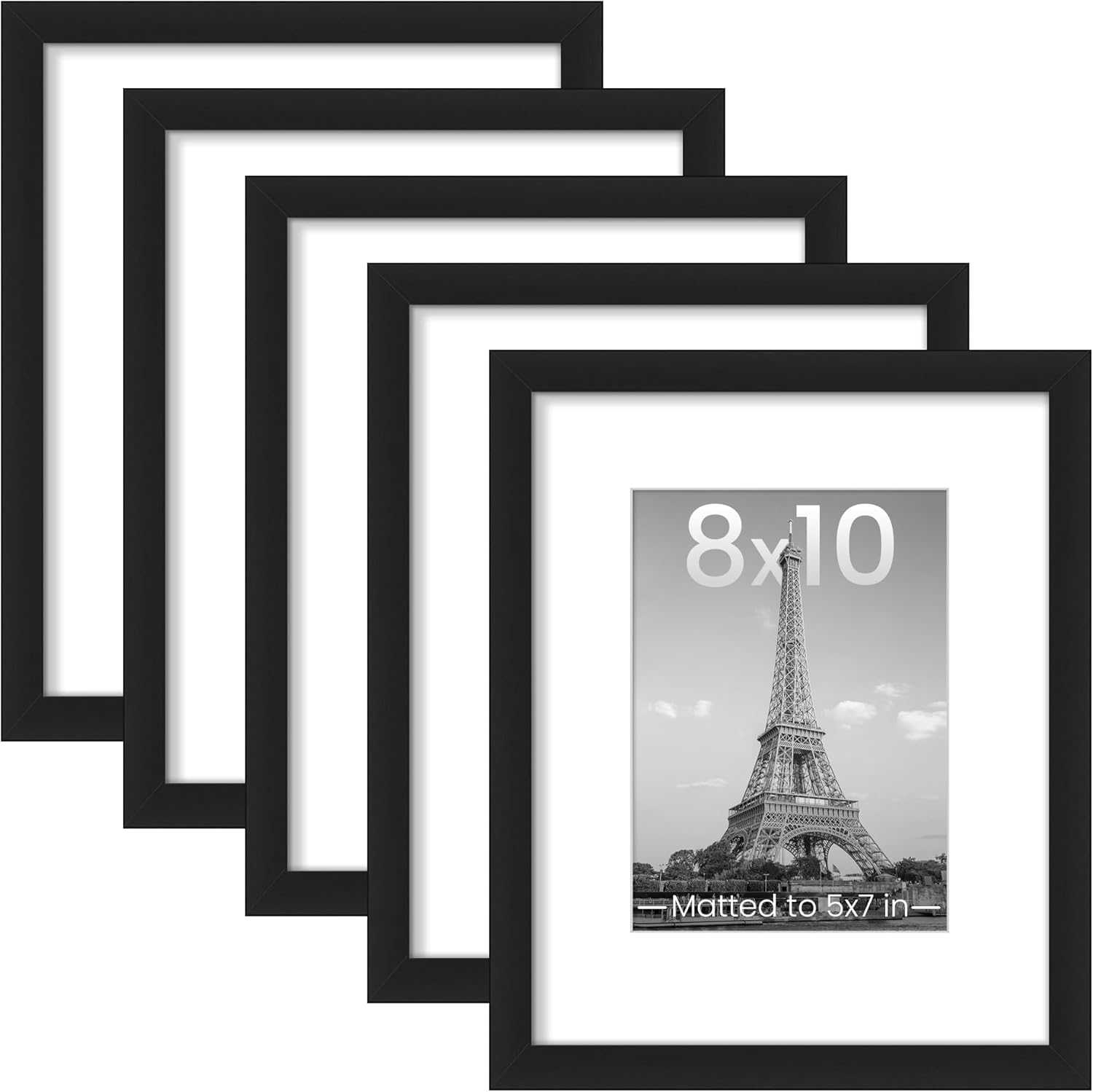 Black Wood Finish Photo Frame - Multi-Size
