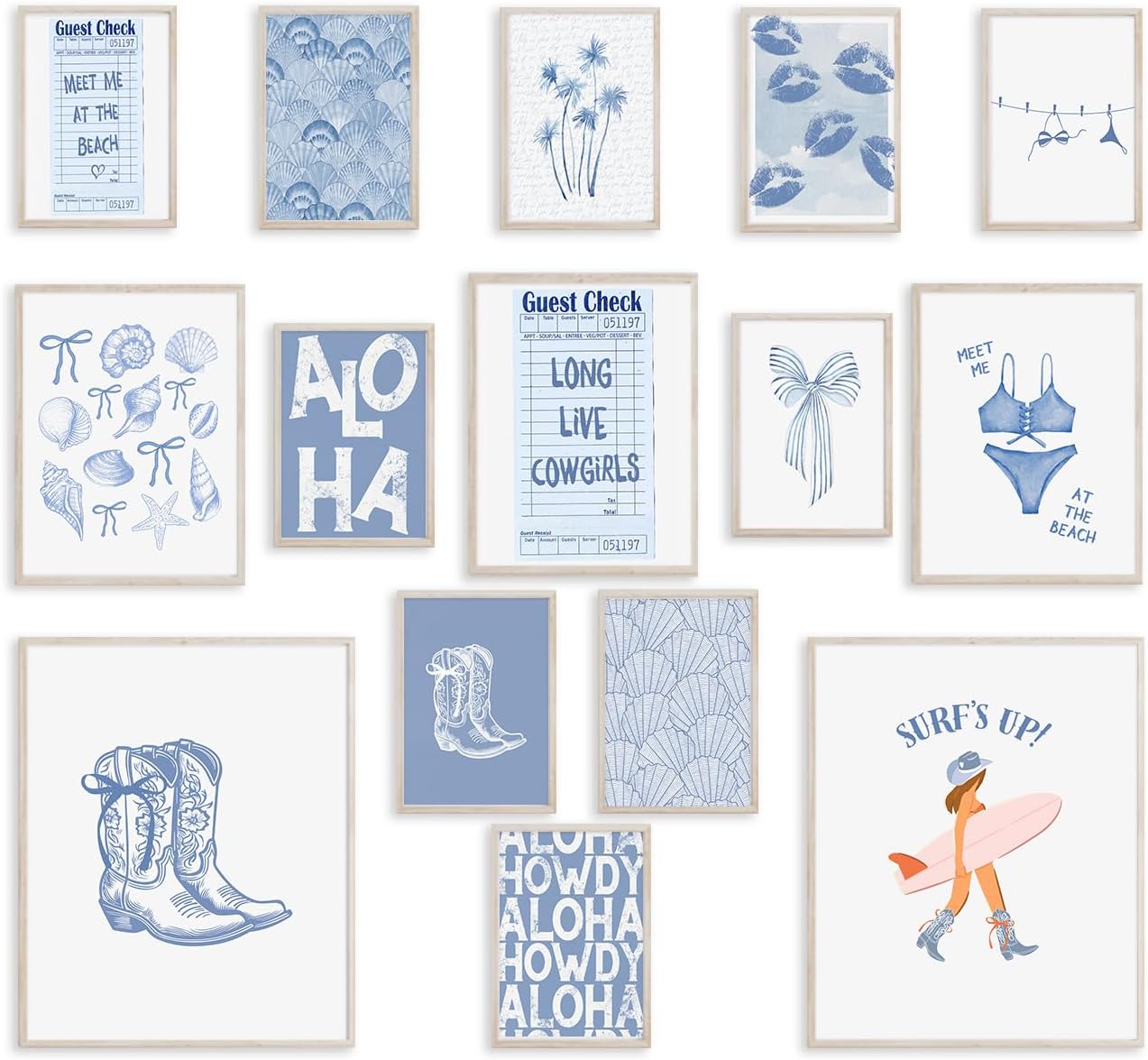 12-Piece Unframed Canvas Wall Art Set for Kids Nursery & Playroom