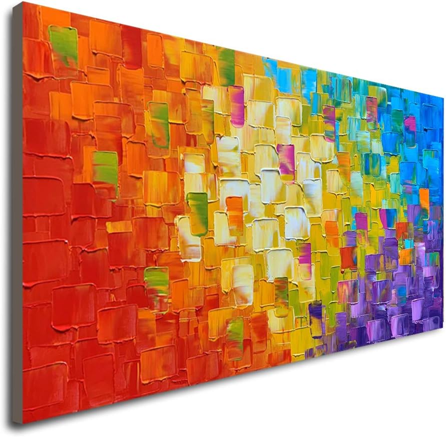 Hand-Painted Palette-Knife Canvas